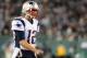 Nov 22, 2012; East Rutherford, NJ, USA; New England Patriots quarterback Tom Brady (12) during the second half against the New York Jets on Thanksgiving at Metlife Stadium. The Patriots won the game 49-19. Mandatory Credit: Joe Camporeale-US PRESSWIRE