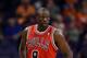 PHOENIX, AZ - NOVEMBER 14: Luol Deng #9 of the Chicago Bulls during the NBA game against the Phoenix Suns at US Airways Center on November 14, 2012 in Phoenix, Arizona. The Bulls defeated the Suns 112-106 in overtime. NOTE TO USER: User expressly acknowledges and agrees that, by downloading and or using this photograph, User is consenting to the terms and conditions of the Getty Images License Agreement. (Photo by Christian Petersen/Getty Images)