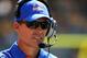 October 6, 2012; Hattiesburg, MS, USA; Boise State Broncos head coach Chris Petersen on the sidelines during their game against the Southern Miss Golden Eagles at M.M. Roberts Stadium. Mandatory Credit: Chuck Cook - US PRESSWIRE