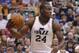 SALT LAKE CITY, UT - OCTOBER 31: Paul Millsap #24 of the Utah Jazz grabs a rebound during a game against the Dallas Mavericks during the first half of an NBA game October 31, 2012 at Energy Solution Arena in Salt Lake City, Utah. NOTE TO USER: User expressly acknowledges and agrees that, by downloading and or using this photograph, User is consenting to the terms and conditions of the Getty Images License Agreement. (Photo by George Frey/Getty Images)