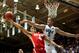 DURHAM, NC - NOVEMBER 28: Aaron Craft #4 of the Ohio State Buckeyes drives to the basket against Mason Plumlee #5 of the Duke Blue Devils during their game at Cameron Indoor Stadium on November 28, 2012 in Durham, North Carolina. (Photo by Streeter Lecka/Getty Images)