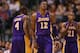 DALLAS, TX - NOVEMBER 24: Dwight Howard #12 of the Los Angeles Lakers at American Airlines Center on November 24, 2012 in Dallas, Texas. NOTE TO USER: User expressly acknowledges and agrees that, by downloading and or using this photograph, User is consenting to the terms and conditions of the Getty Images License Agreement. (Photo by Ronald Martinez/Getty Images)