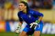 EAST HARTFORD, CT - OCTOBER 23: Hope Solo #1 of the United States plays in goal against Germany during the game on October 23, 2012 at Rentschler Field in East Hartford, Connecticut. (Photo by Jared Wickerham/Getty Images)