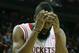 HOUSTON, TX - NOVEMBER 12: James Harden #13 of the Houston Rockets reacts to a call in the fourth quarter of the game against the Miami Heat at the Toyota Center on November 12, 2012 in Houston, Texas. NOTE TO USER: User expressly acknowledges and agrees that, by downloading and or using this photograph, User is consenting to the terms and conditions of the Getty Images License Agreement. (Photo by Scott Halleran/Getty Images)