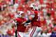 MADISON, WI - SEPTEMBER 01: Quarterback Danny O'Brien #6 of the Wisconsin Badgers celebrates a touchdown with teammate Rob Havenstein #78 against the Northern Iowa Panthers on September 1, 2012 at Camp Randall Stadium in Madison, Wisconsin. (Photo by Tom Lynn/Getty Images)