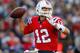 FOXBORO, MA - OCTOBER 21: Tom Brady #12 of the New England Patriots throws against the New York Jets at Gillette Stadium on October 21, 2012 in Foxboro, Massachusetts. (Photo by Jim Rogash/Getty Images)