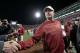 NORMAN, OK - NOVEMBER 24: Head Coach Bob Stoops of the Oklahoma Sooners shakes hands after the game against the Oklahoma State Cowboys November 24, 2012 at Gaylord Family-Oklahoma Memorial Stadium in Norman, Oklahoma. Oklahoma defeated Oklahoma State 51-48 in overtime. (Photo by Brett Deering/Getty Images)