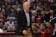 LOS ANGELES, CA - NOVEMBER 07: Head coach Gregg Popovich of the San Antonio Spurs reacts during the game with the Los Angeles Clippers at Staples Center on November 7, 2012 in Los Angeles, California. NOTE TO USER: User expressly acknowledges and agrees that, by downloading and or using this photograph, User is consenting to the terms and conditions of the Getty Images License Agreement. (Photo by Stephen Dunn/Getty Images)