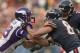 CHICAGO, IL - NOVEMBER 25: Jared Allen #69 of the Minnesota Vikings rushes against Matt Spaeth #89 and J'Marcus Webb #73 of the Chicago Bears at Soldier Field on November 25, 2012 in Chicago, Illinois. The Bears defeated the Vikings 28-10. (Photo by Jonathan Daniel/Getty Images)