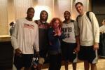 Charlotte Bobcats Hang Out with Carrot Top
