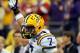 NEW ORLEANS, LA - JANUARY 09: Tyrann Mathieu #7 of the Louisiana State University Tigers reacts after breaking up a play against the Alabama Crimson Tide during the 2012 Allstate BCS National Championship Game at Mercedes-Benz Superdome on January 9, 2012 in New Orleans, Louisiana. (Photo by Kevin C. Cox/Getty Images)