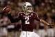 COLLEGE STATION, TX - NOVEMBER 24: Johnny Manziel #2 of the Texas A&M Aggies looks to pass during their game against the Missouri Tigers at Kyle Field on November 24, 2012 in College Station, Texas. (Photo by Scott Halleran/Getty Images)