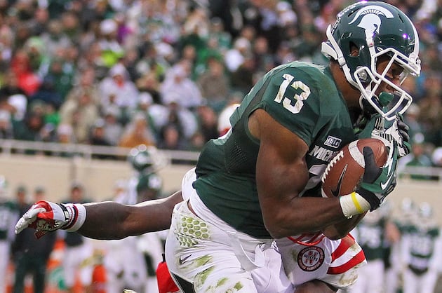 Michigan State's Improved Receiving Corps Bodes Well for Next Season