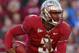 TALLAHASSEE, FL - NOVEMBER 24: EJ Manuel #3 of the Florida State Seminoles scrambles during a game against the Florida Gators at Doak Campbell Stadium on November 24, 2012 in Tallahassee, Florida. (Photo by Mike Ehrmann/Getty Images)