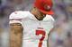 'Faith' and scripture verses adorn Kaepernick's arms