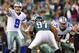 PHILADELPHIA, PA - NOVEMBER 11: Quarterback Tony Romo #9 of the Dallas Cowboys calls a play against the Philadelphia Eagles during a game at Lincoln Financial Field on November 11, 2012 in Philadelphia, Pennsylvania. The Cowboys defeated the Eagles 38-23. (Photo by Rich Schultz /Getty Images)