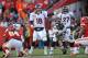 KANSAS CITY, MO - NOVEMBER 25: Quarterback Peyton Manning #18 of the Denver Broncos calls out a play against the Kansas City Chiefs during the second half on November 25, 2012 at Arrowhead Stadium in Kansas City, Missouri. Denver defeated Kansas City 17-9. (Photo by Peter Aiken/Getty Images)
