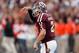 Nov 17, 2012; College Station, TX, USA; Texas A&M Aggies quarterback Johnny Manziel (2) celebrates scoring a touchdown against the Sam Houston State Bearkats during the second half at Kyle Field. Texas A&M won 47-28. Mandatory Credit: Thomas Campbell-US PRESSWIRE