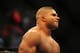 Dec. 30, 2011; Las Vegas, NV, USA; UFC fighter Alistair Overeem during a heavyweight bout at UFC 141 at the MGM Grand Garden event center. Mandatory Credit: Mark J. Rebilas-US PRESSWIRE