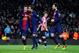 BARCELONA, SPAIN - DECEMBER 01: Lionel Messi of FC Barcelona celebrates with his teammate Jordi Alba (C) and Cesc Fabregas after scoring his team's fifth goal during the La Liga match between FC Barcelona and Athletic Club at Camp Nou on December 1, 2012 in Barcelona, Spain. (Photo by David Ramos/Getty Images)
