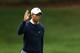 THOUSAND OAKS, CA - NOVEMBER 29: Tiger Woods waves to the crowd after sinking a bogie putt on the 16th hole during the first round of the Tiger Woods World Challenge Presented by Northwestern Mutual at Sherwood Country Club on November 29, 2012 in Thousand Oaks, California. (Photo by Stephen Dunn/Getty Images)