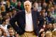 BOSTON, MA - NOVEMBER 21: Head coach Gregg Popovich of the San Antonio watches his team play against the Boston Celtics at TD Garden on November 21, 2012 in Boston, Massachusetts. NOTE TO USER: User expressly acknowledges and agrees that, by downloading and or using this photograph, User is consenting to the terms and conditions of the Getty Images License Agreement. (Photo by Jared Wickerham/Getty Images)