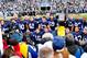 November 24, 2012; University Park, PA, USA; Penn State Nittany Lions pose for a team photo prior to the game against the Wisconsin Badgers at Beaver Stadium. Mandatory Credit: Evan Habeeb-US PRESSWIRE