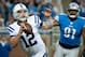 Dec 2, 2012; Detroit, MI, USA; Indianapolis Colts quarterback Andrew Luck (12) during the third quarter against the Detroit Lions at Ford Field. Colts won 35-33. Mandatory Credit: Tim Fuller-US PRESSWIRE