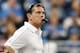 DETROIT, MI - OCTOBER 28: Detroit Lions head coach Jim Schwarts reacts after a fourth down penalty during the game against the Seattle Seahawks during the game at Ford Field on October 28, 2012 in Detroit, Michigan. (Photo by Leon Halip/Getty Images)