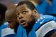 Dec 2, 2012; Detroit, MI, USA; Detroit Lions defensive tackle Ndamukong Suh (90) during the second quarter against the Indianapolis Colts at Ford Field. Mandatory Credit: Tim Fuller-US PRESSWIRE