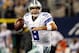 ARLINGTON, TX - DECEMBER 02: Quarterback Tony Romo #9 of the Dallas Cowboys looks for an open receiver against the Philadelphia Eagles at Cowboys Stadium on December 2, 2012 in Arlington, Texas. (Photo by Tom Pennington/Getty Images)