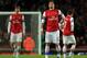 LONDON, ENGLAND - DECEMBER 01: Olivier Giroud of Arsenal looks dejected as Swansea celebrate during the Barclays Premier League match between Arsenal and Swansea City at the Emirates Stadium on December 1, 2012 in London, England. (Photo by Richard Heathcote/Getty Images)