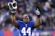 EAST RUTHERFORD, NJ - NOVEMBER 25: Running back Ahmad Bradshaw #44 of the New York Giants reacts after a touchdown review call in the third quarter against the Green Bay Packers at MetLife Stadium on November 25, 2012 in East Rutherford, New Jersey. (Photo by Al Bello/Getty Images)