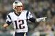 EAST RUTHERFORD, NJ - NOVEMBER 22: Tom Brady #12 of the New England Patriots celebrates his touchdown pass to Julian Edelman in the second quarter against the New York Jets on November 22, 2012 at MetLife Stadium in East Rutherford, New Jersey. (Photo by Elsa/Getty Images)