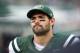 Dec. 2, 2012; East Rutherford, NJ, USA; New York Jets quarterback Mark Sanchez (6) on the sidelines against the Arizona Cardinals during the second half at MetLife Stadium. Jets won 7-6. Mandatory Credit: Debby Wong-USA TODAY Sports