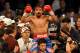 LAS VEGAS, NV - NOVEMBER 12: Manny Pacquiao celebrates his majority decision victory against Juan Manuel Marquez in the WBO world welterweight title fight at the MGM Grand Garden Arena on November 12, 2011 in Las Vegas, Nevada. (Photo by Ethan Miller/Getty Images)