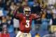 CHARLOTTE, NC - DECEMBER 01: EJ Manuel #3 of the Florida State Seminoles reacts after his team scores a touchdown against the Georgia Tech Yellow Jackets during the 2012 ACC Championship game at Bank of America Stadium on December 1, 2012 in Charlotte, North Carolina. (Photo by Streeter Lecka/Getty Images)