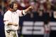 Jan 9, 2012; New Orleans, LA, USA; Alabama Crimson Tide defensive coordinator Kirby Smart reacts against the LSU Tigers during the first half of the 2012 BCS National Championship game at the Mercedes-Benz Superdome. Mandatory Credit: Matthew Emmons-USA TODAY Sports