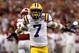 NEW ORLEANS, LA - JANUARY 09: Tyrann Mathieu #7 of the Louisiana State University Tigers reacts after breaking up a play against the Alabama Crimson Tide during the 2012 Allstate BCS National Championship Game at Mercedes-Benz Superdome on January 9, 2012 in New Orleans, Louisiana. (Photo by Chris Graythen/Getty Images)