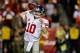 LANDOVER, MD - DECEMBER 03: Quarterback Eli Manning #10 of the New York Giants throws the ball in the third quarter against the Washington Redskins at FedExField on December 3, 2012 in Landover, Maryland. (Photo by Rob Carr/Getty Images)