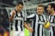 TURIN, ITALY - DECEMBER 01: Sebastian Giovinco (L) of Juventus celebrates his goal during the Serie A match between Juventus and Torino FC at Juventus Arena on December 1, 2012 in Turin, Italy. (Photo by Valerio Pennicino/Getty Images)