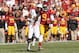 LOS ANGELES, CA - NOVEMBER 10: Wide receiver Marqise Lee #9 of the USC Trojans carries the ball on an 80 yard touchdown pass play in front of safety Keelan Johnson #10 of the Arizona State Sun Devils in the first quarter at the Los Angeles Memorial Coliseum on November 10, 2012 in Los Angeles, California. (Photo by Stephen Dunn/Getty Images)