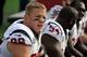 NASHVILLE, TN - DECEMBER 02: J.J. Watt #99 of the Houston Texans looks on from the sideline during a game against the Tennessee Titans at LP Field on December 2, 2012 in Nashville, Tennessee. (Photo by Frederick Breedon/Getty Images)