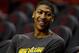 HOUSTON, TX - OCTOBER 12: Anthony Davis of the New Orleans Hornets is seen prior to the start of the game with the Houston Rockets at the Toyota Center on October 12, 2012 in Houston, Texas. NOTE TO USER: User expressly acknowledges and agrees that, by downloading and or using this photograph, User is consenting to the terms and conditions of the Getty Images License Agreement. (Photo by Scott Halleran/Getty Images)