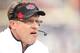 Dec 1, 2012; Jonesboro, AR, USA; Arkansas State Red Wolves Middle head coach Gus Malzahn during the game against the Tennessee Blue Raiders at Liberty Bank Stadium. Mandatory Credit: Nelson Chenault-USA TODAY Sports