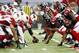 Nov 18, 2012; Atlanta, GA, USA; The Arizona Cardinals offense lines up against the Atlanta Falcons defense during the first half at the Georgia Dome. Mandatory Credit: Josh D. Weiss-USA TODAY Sports