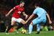 MANCHESTER, ENGLAND - NOVEMBER 28: Robin van Persie of Manchester United takes on Winston Reid of West Ham United during the Barclays Premier League match between Manchester United and West Ham United at Old Trafford on November 28, 2012 in Manchester, England. (Photo by Clive Brunskill/Getty Images)