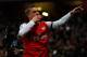 LONDON, ENGLAND - NOVEMBER 21: Lukas Podolski of Arsenal celebrates scoring their second goal during the UEFA Champions League group B match between Arsenal FC and Montpellier Herault SC at Emirates Stadium on November 21, 2012 in London, England. (Photo by Mike Hewitt/Getty Images)