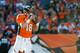 DENVER, CO - DECEMBER 2: Quarterback Peyton Manning #18 of the Denver Broncos looks for an open receiver during a game against the Tampa Bay Buccaneers at Sports Authority Field at Mile High on December 2, 2012 in Denver, Colorado. (Photo by Dustin Bradford/Getty Images)