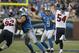 DETROIT, MI - NOVEMBER 22: Matthew Stafford #9 of the Detroit Lions throws a pass as Barrett Ruud #54 of the Houston Texans attempts to block the pass during the game at Ford Field on November 22, 2012 in Detroit, Michigan. The Texans defeated the Lions 34-31. (Photo by Leon Halip/Getty Images)